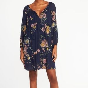 Old Navy Tassel Tie Jersey Swing Dress